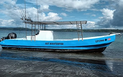 hot roosterfish fishing boat