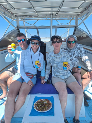 anglers offshore fishing from westin