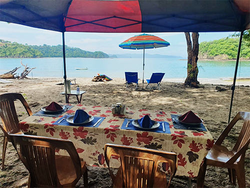 beach-setup beach hopping in guanacaste