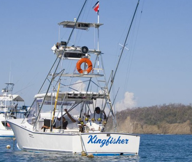 king fisher boat in samara beach